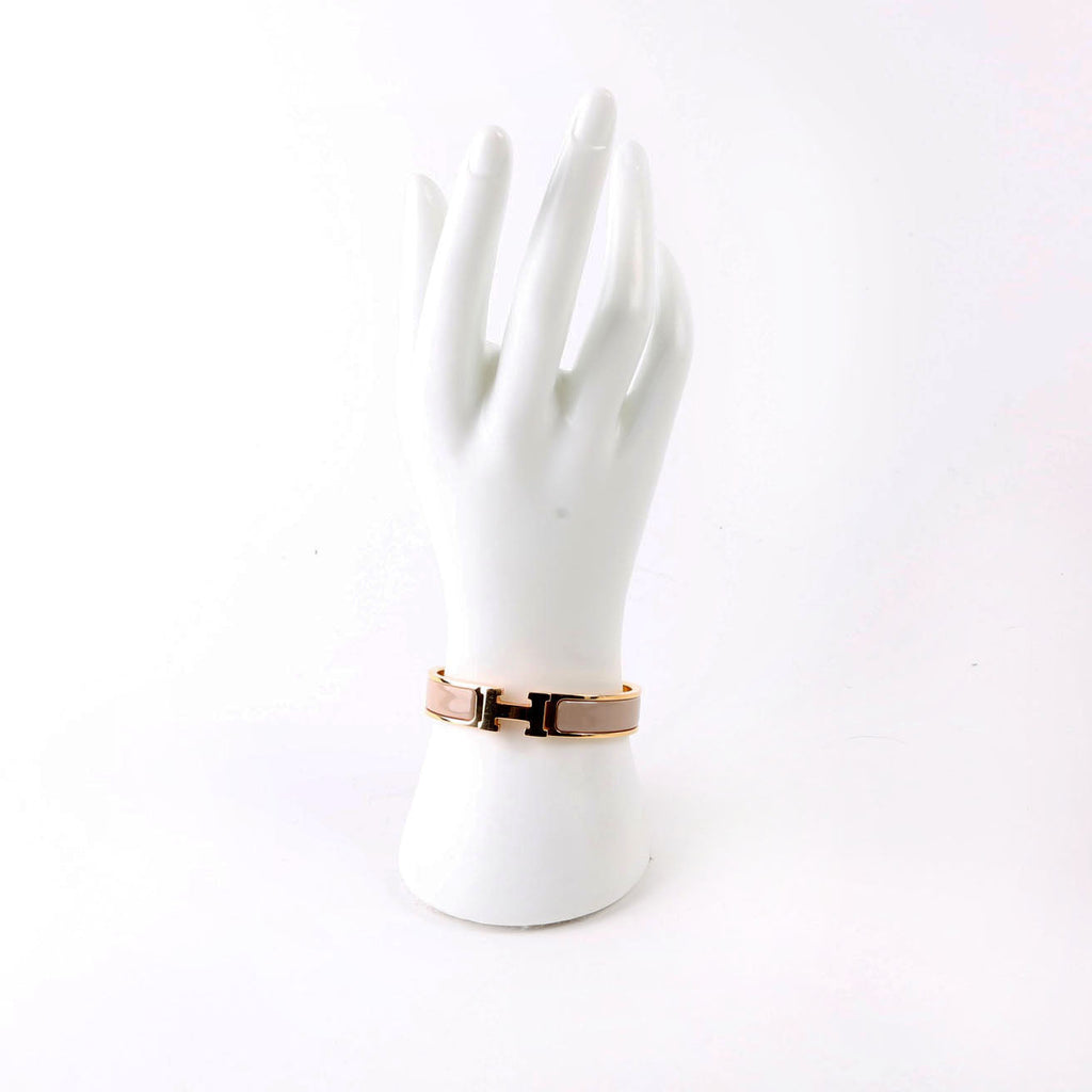 Clic Clac Narrow PM Bracelet Gold/Beige