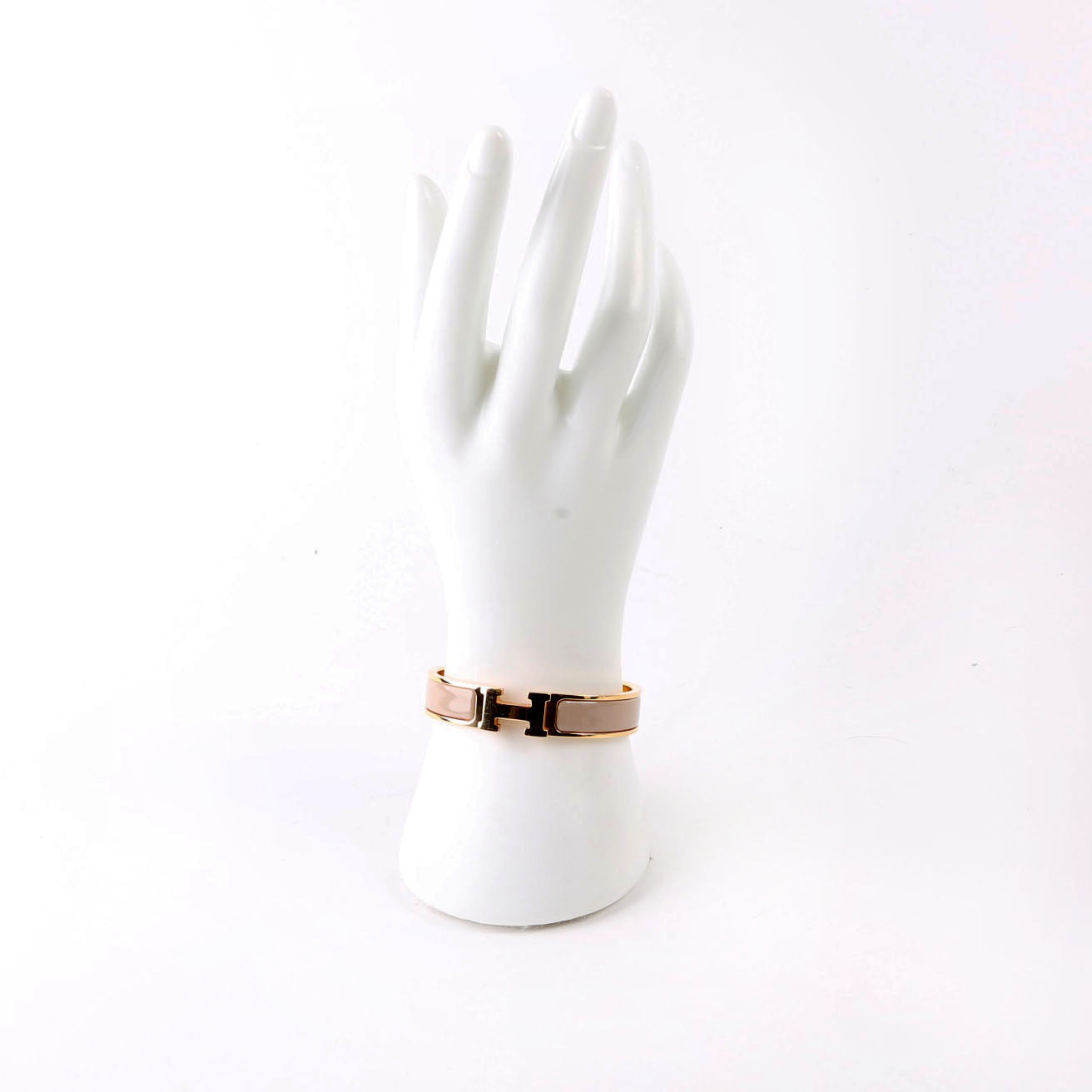 Clic Clac Narrow PM Bracelet Gold/Beige