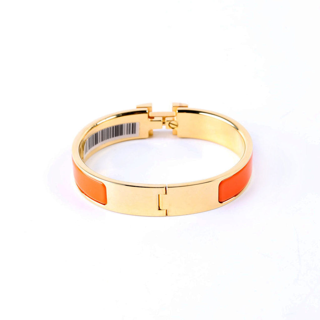 Clic Clac Narrow PM Bracelet Gold/Orange