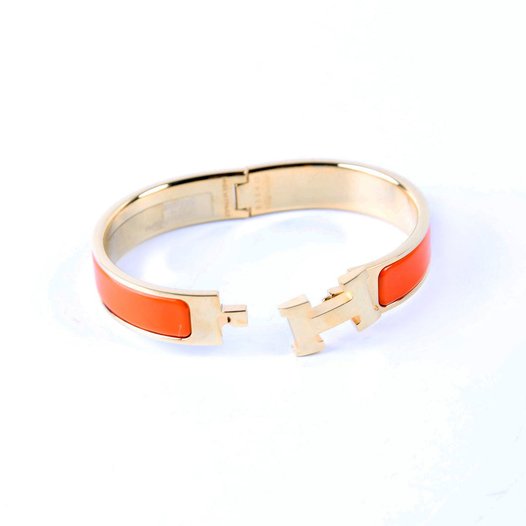 Clic Clac Narrow PM Bracelet Gold/Orange