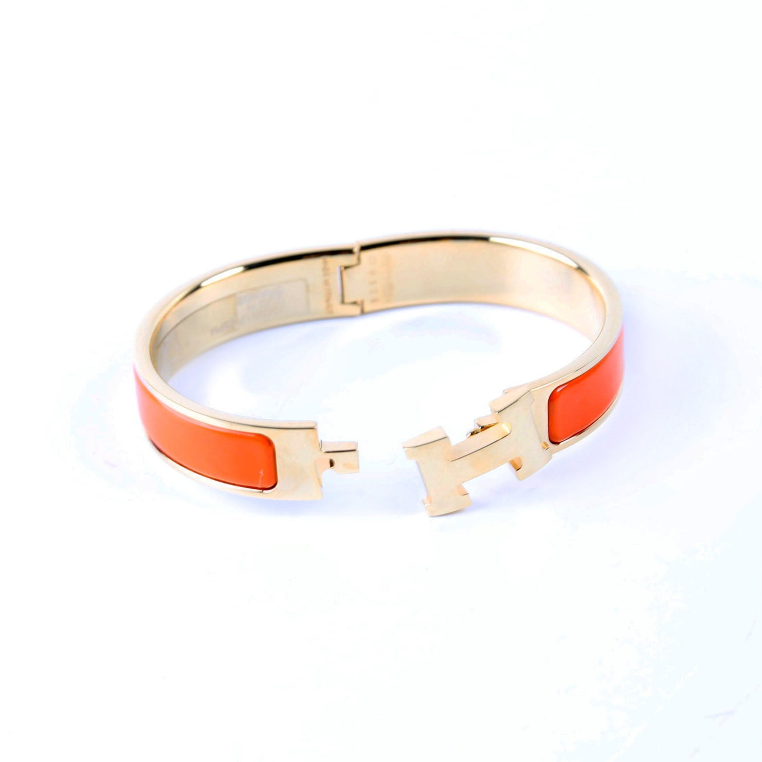 Clic Clac Narrow PM Bracelet Gold/Orange