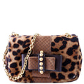 Sweet Charity Pony Hair Leopard Chain Brown