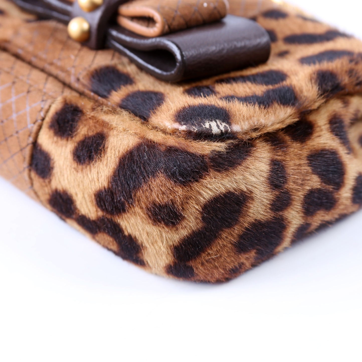 Sweet Charity Pony Hair Leopard Chain Brown