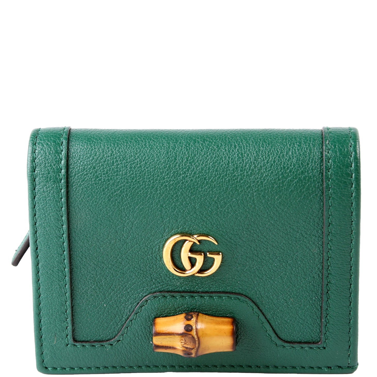 658244 Diana Card Case Wallet Green