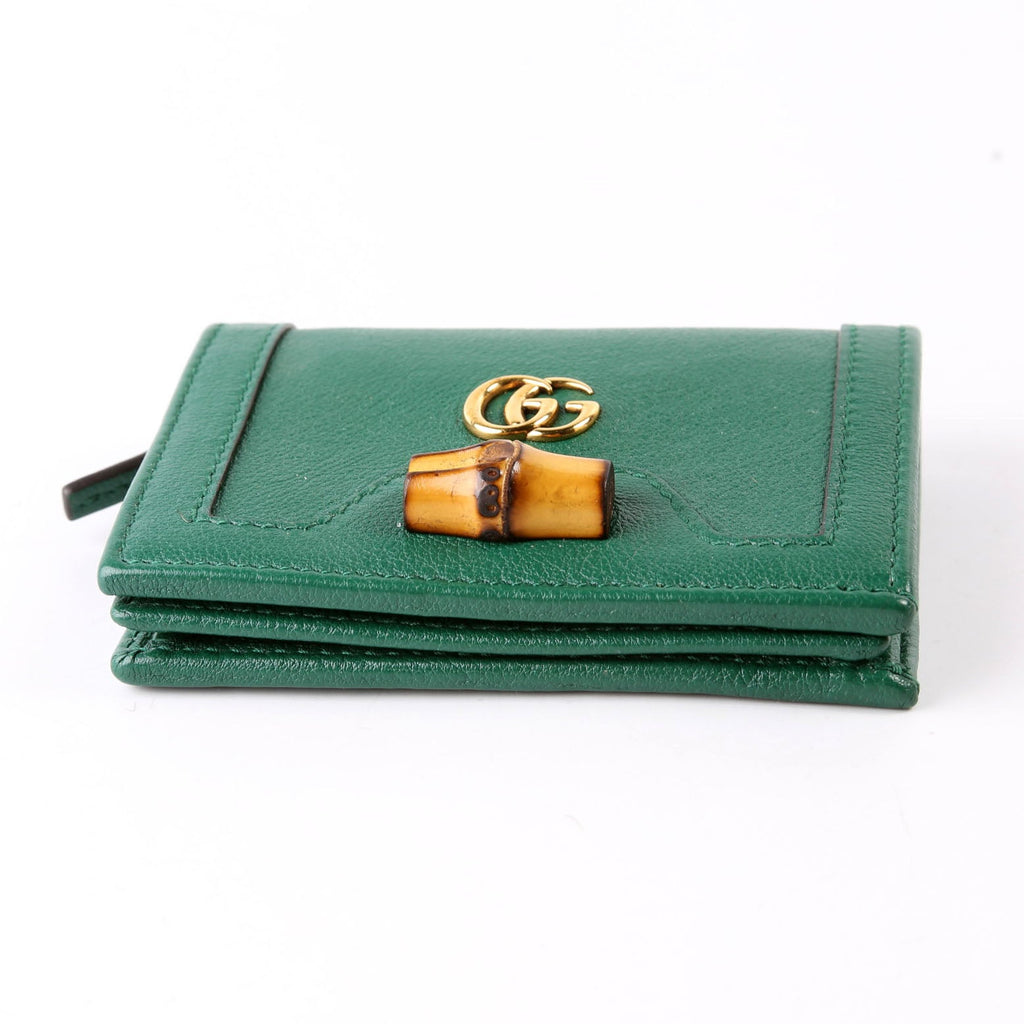 658244 Diana Card Case Wallet Green