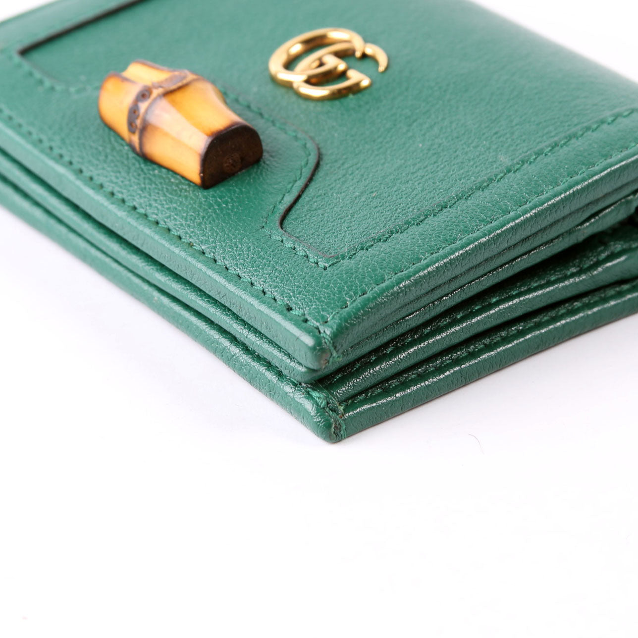658244 Diana Card Case Wallet Green