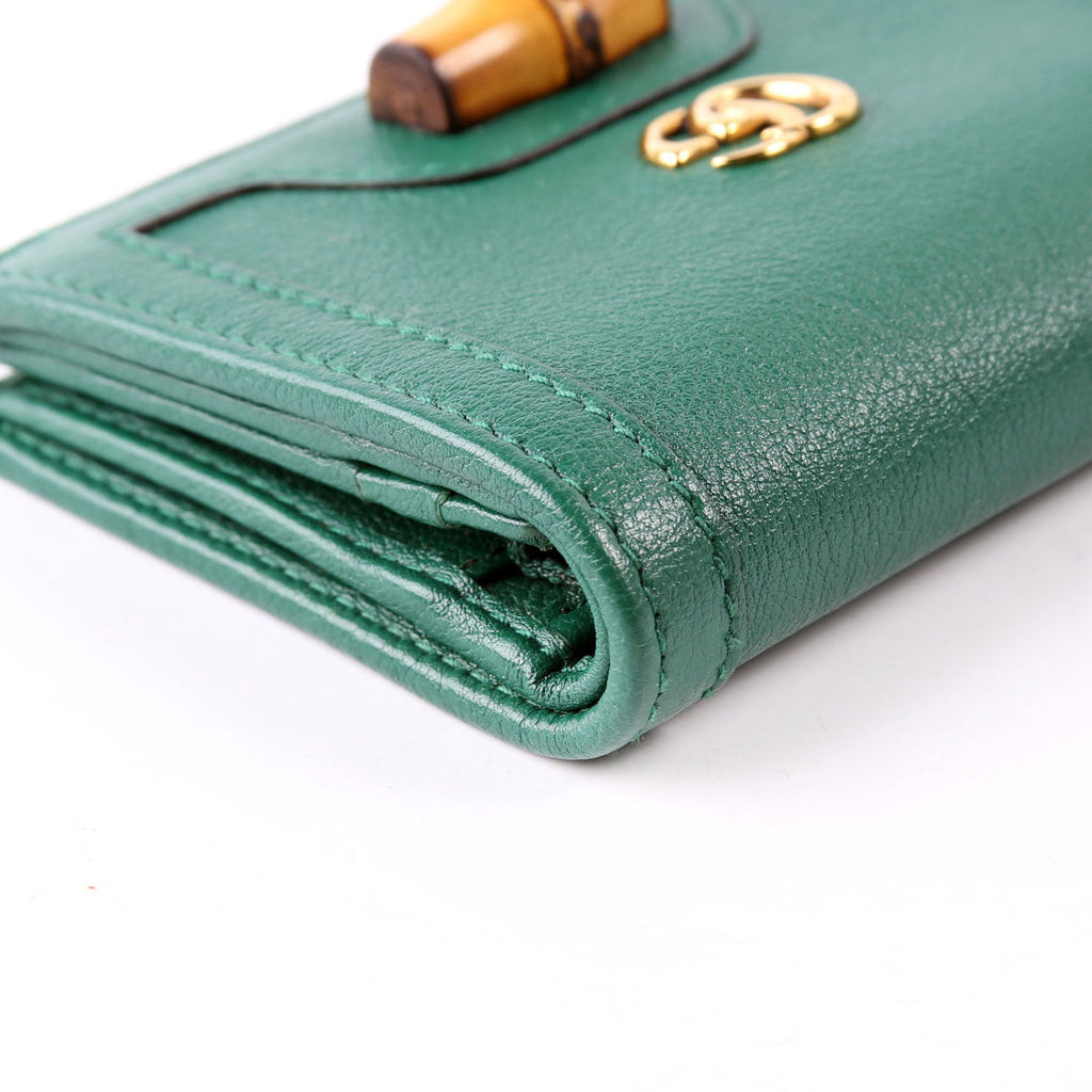 658244 Diana Card Case Wallet Green