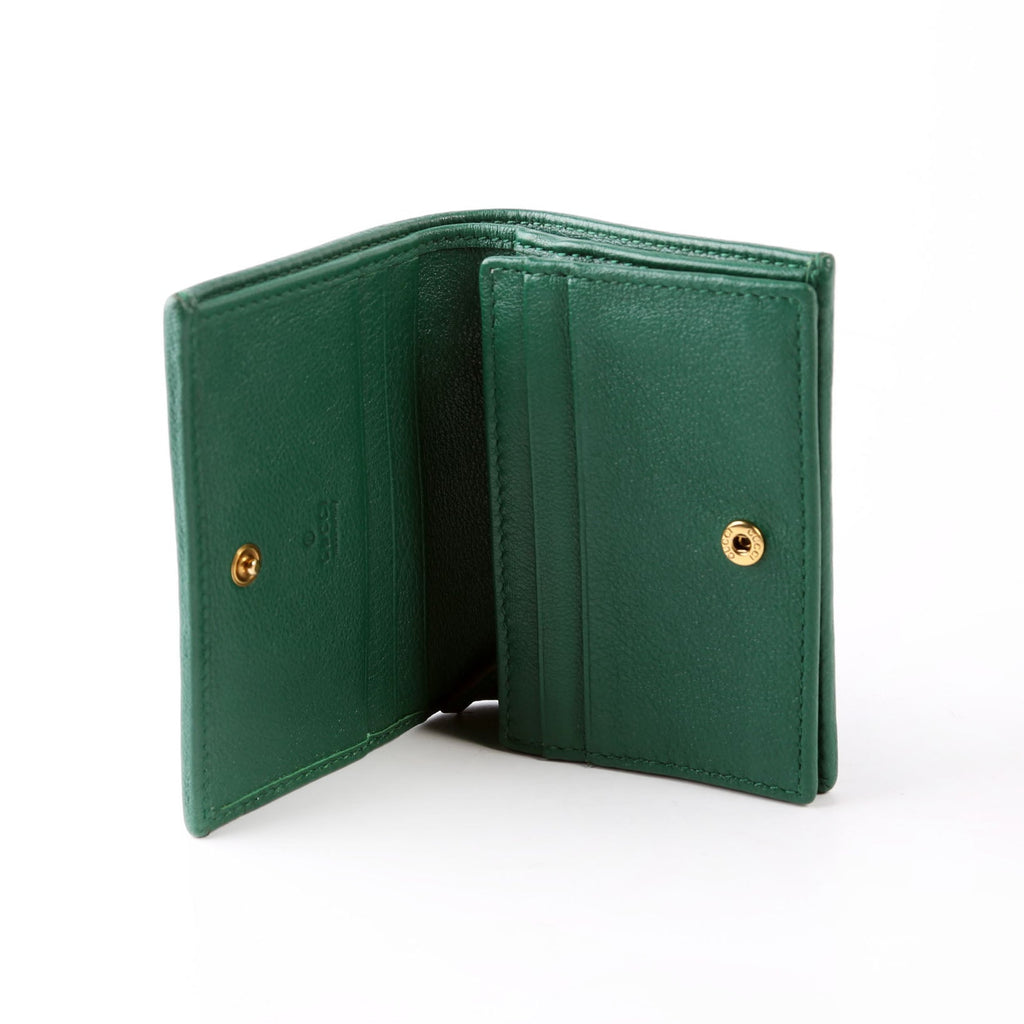 658244 Diana Card Case Wallet Green