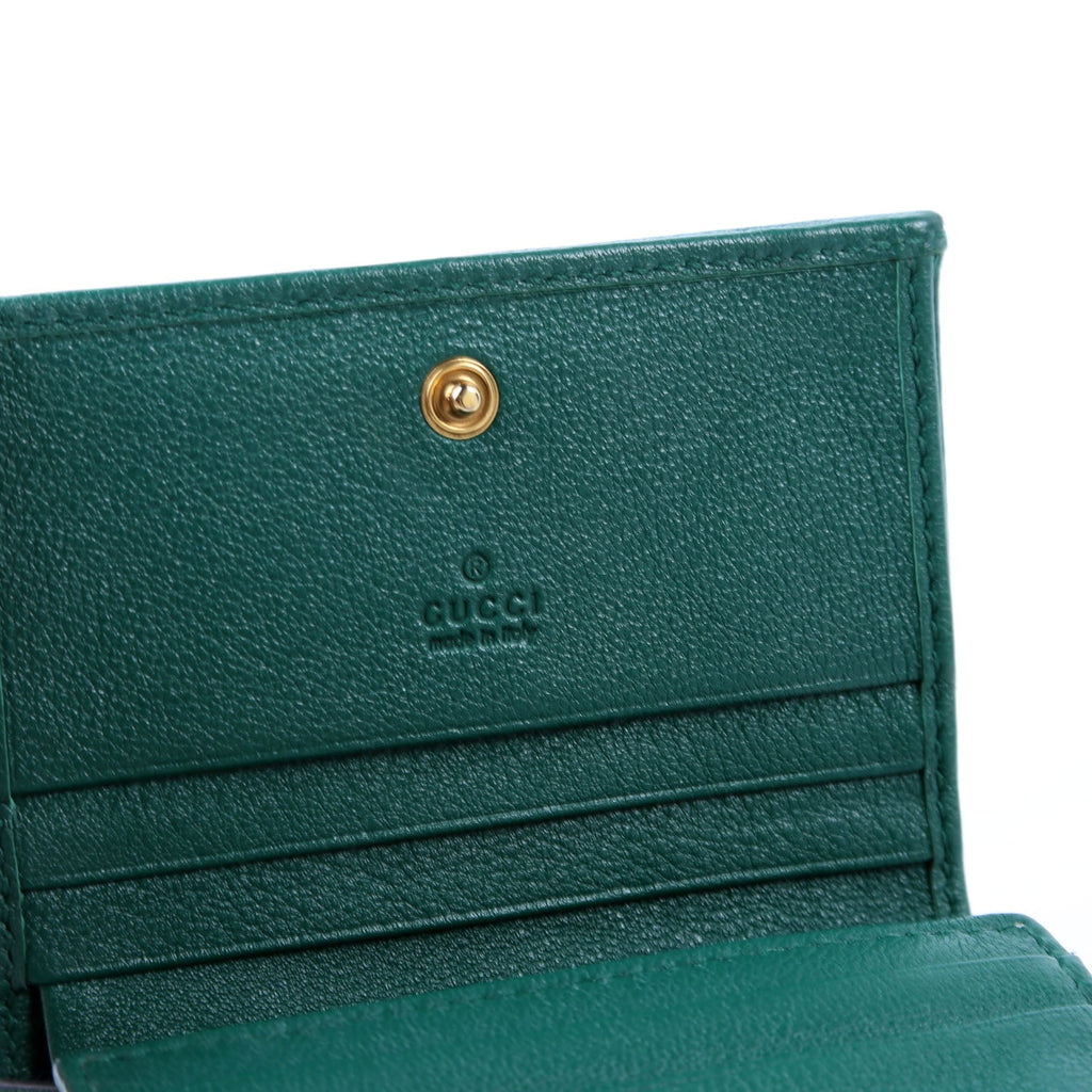 658244 Diana Card Case Wallet Green