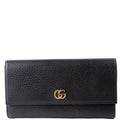 456116 Marmont Leather Wallet Black