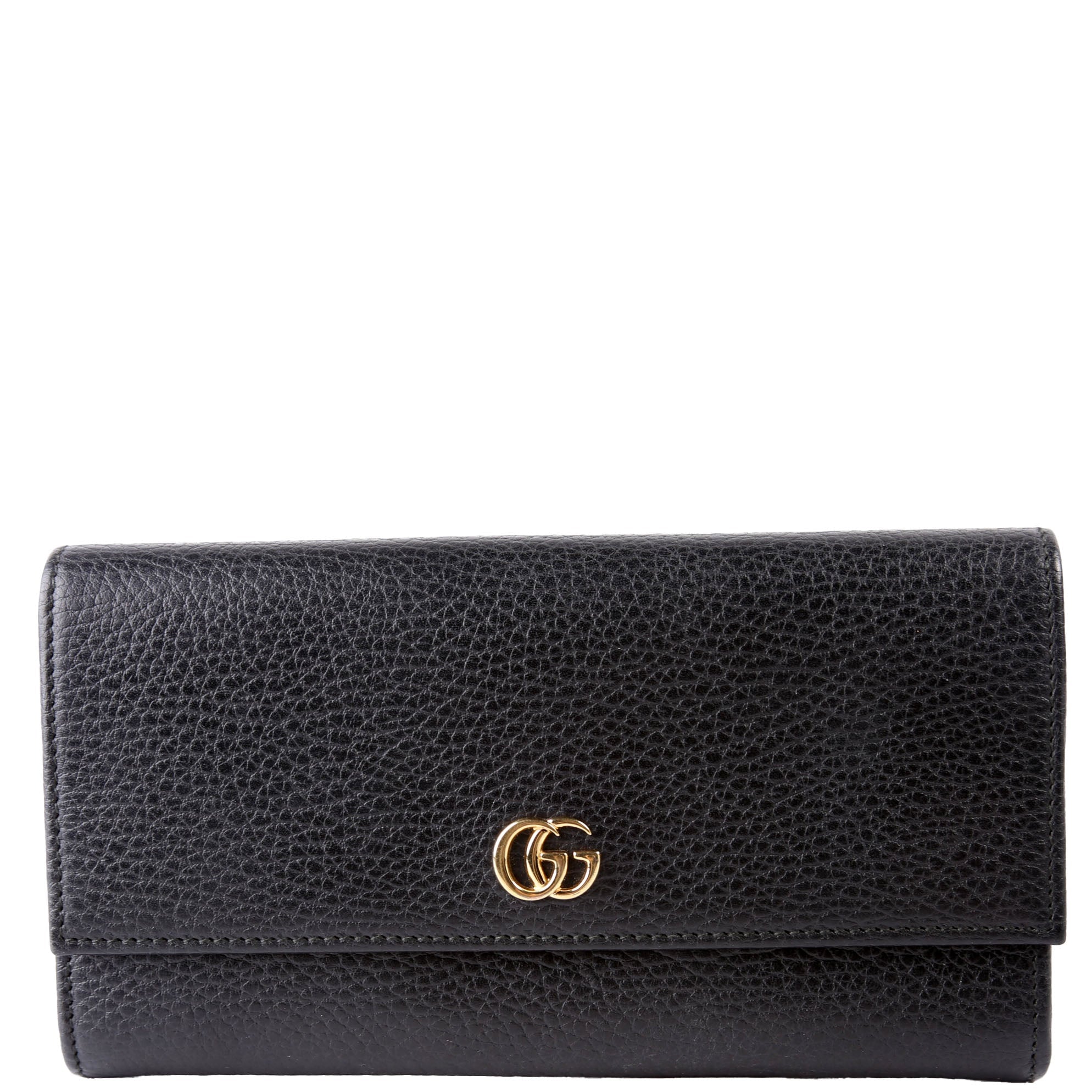 456116 Marmont Leather Wallet Black