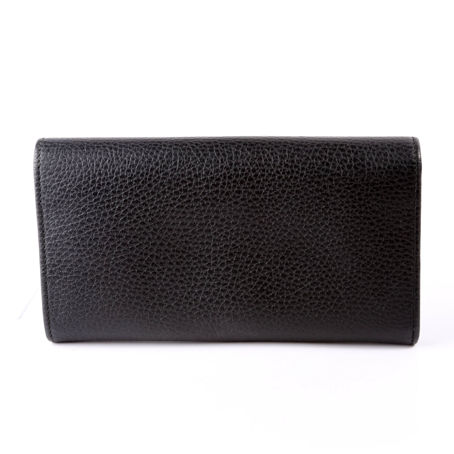 456116 Marmont Leather Wallet Black