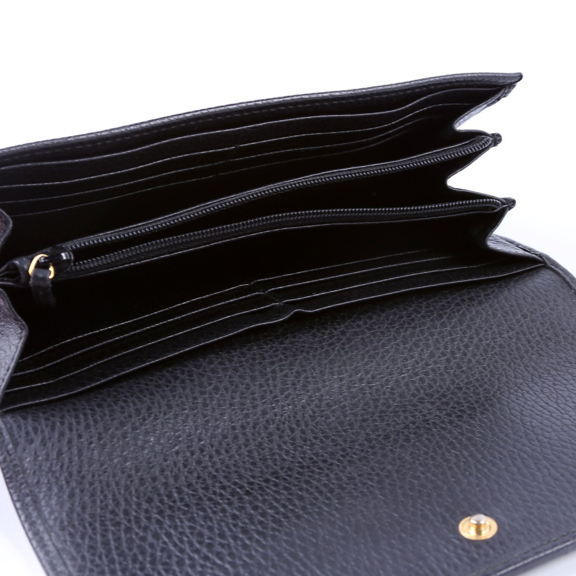 456116 Marmont Leather Wallet Black