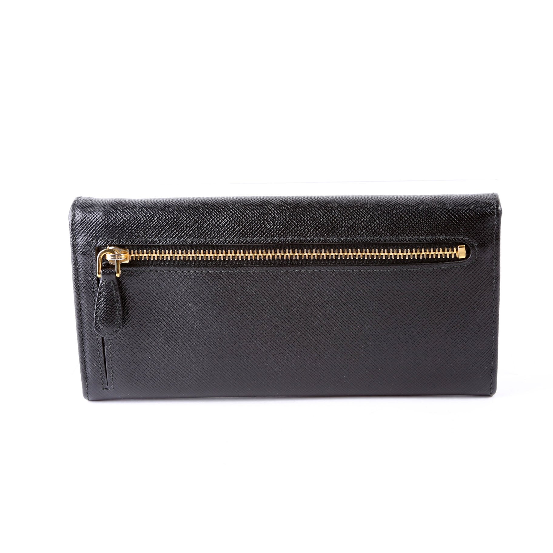 Saffiano Chain Wallet 1MH132 Black