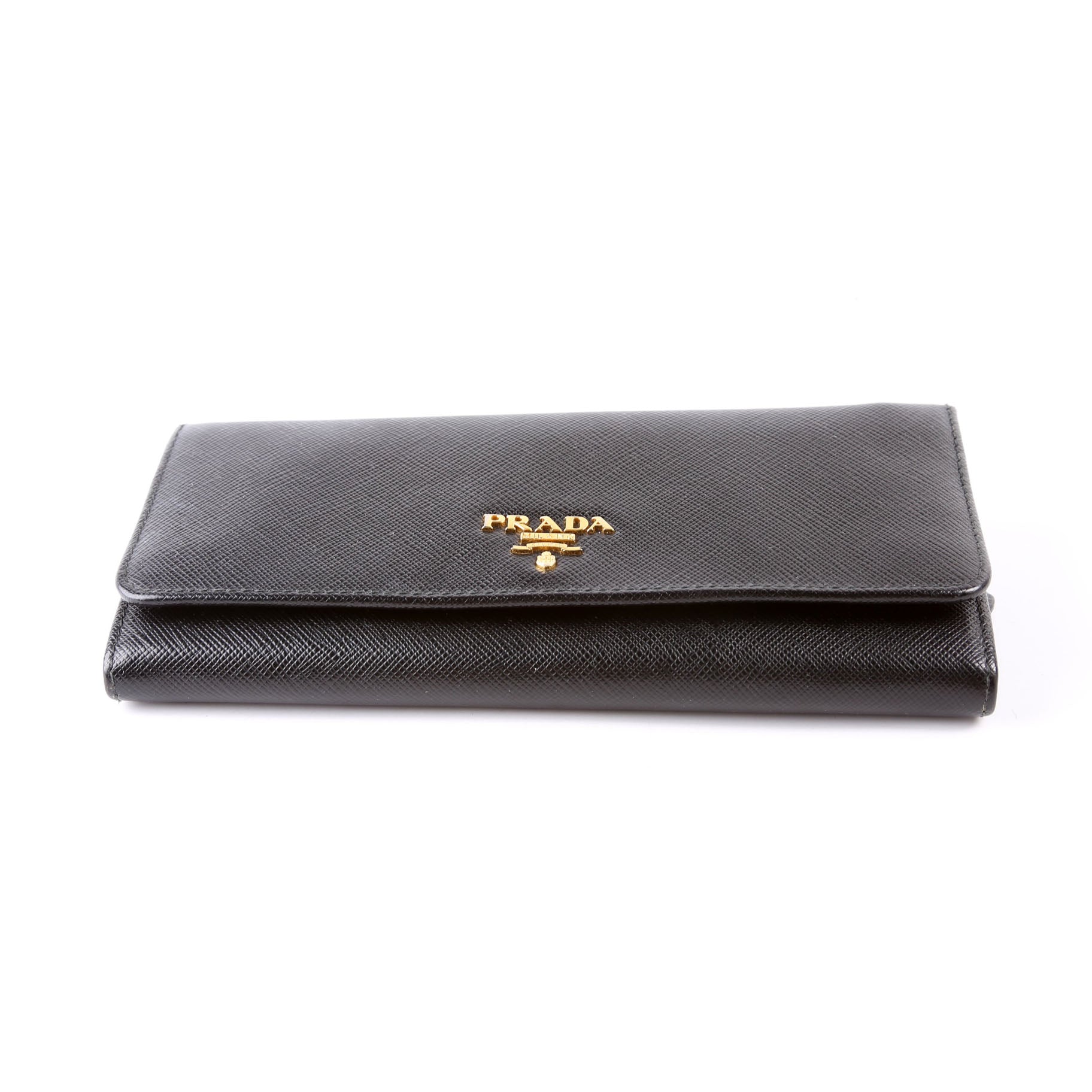 Saffiano Chain Wallet 1MH132 Black