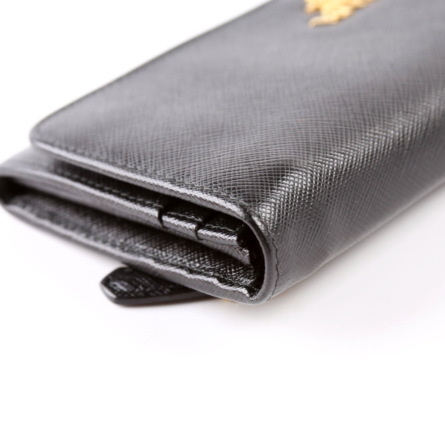 Saffiano Chain Wallet 1MH132 Black