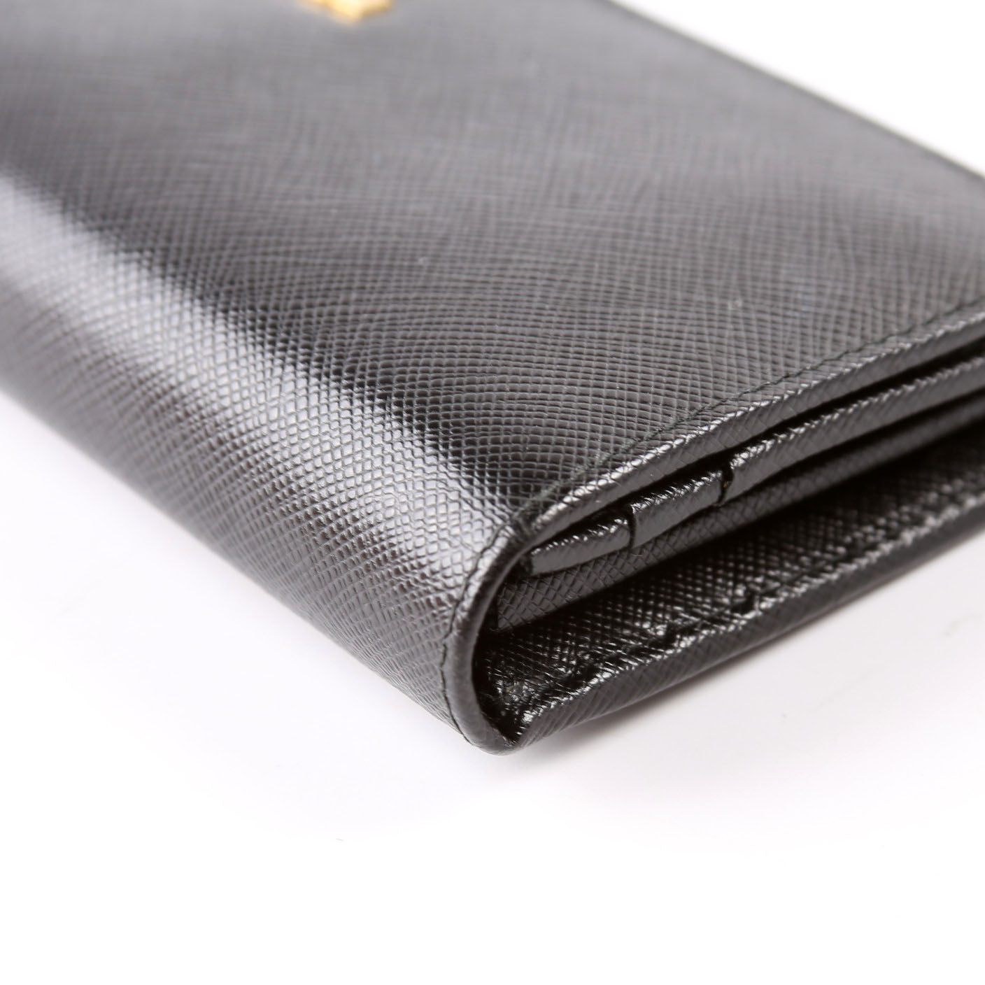 Saffiano Chain Wallet 1MH132 Black