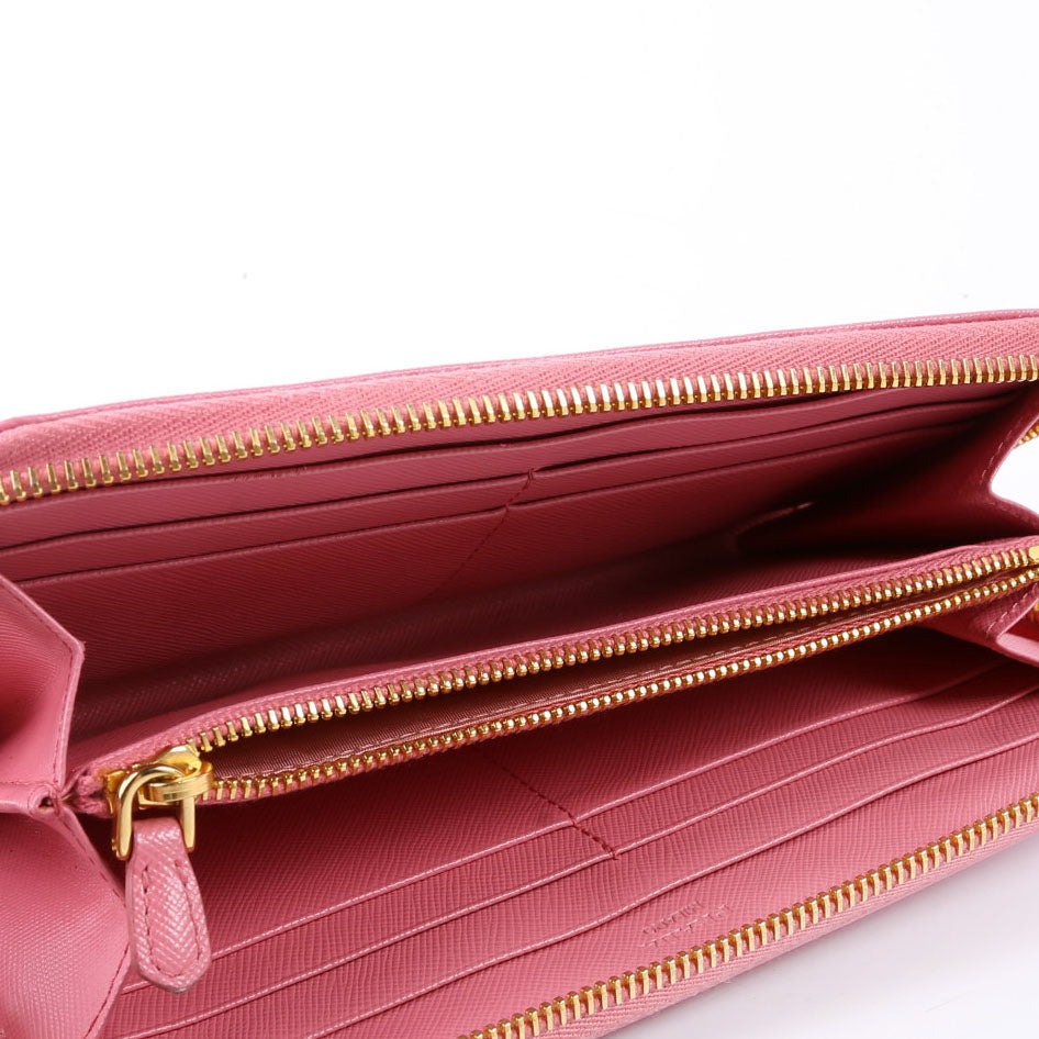 Saffiano Zip Around Wallet 1ML506 Pink