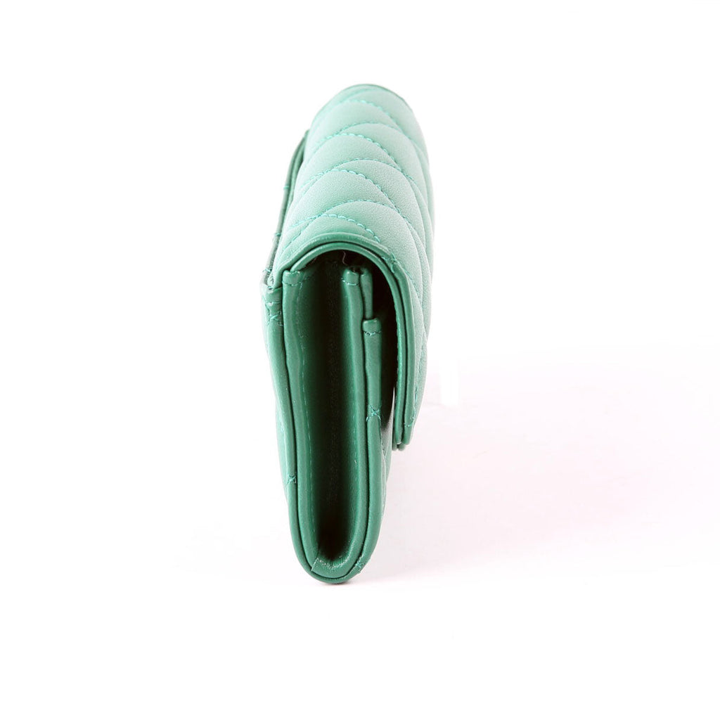 Classic Flap Card Holder Lambskin RFID Green