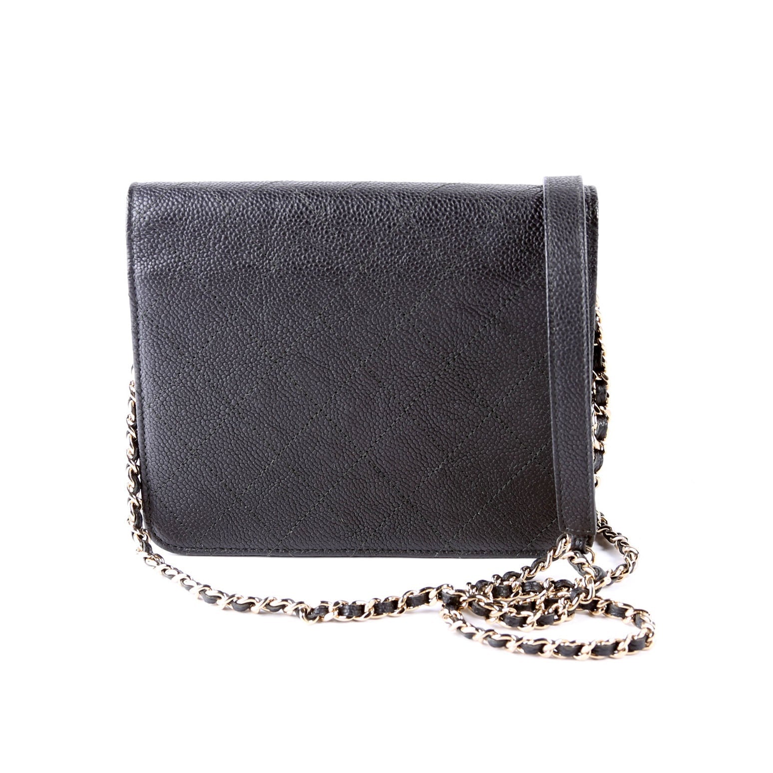WOC Square Cuba Grained Calfskin Black