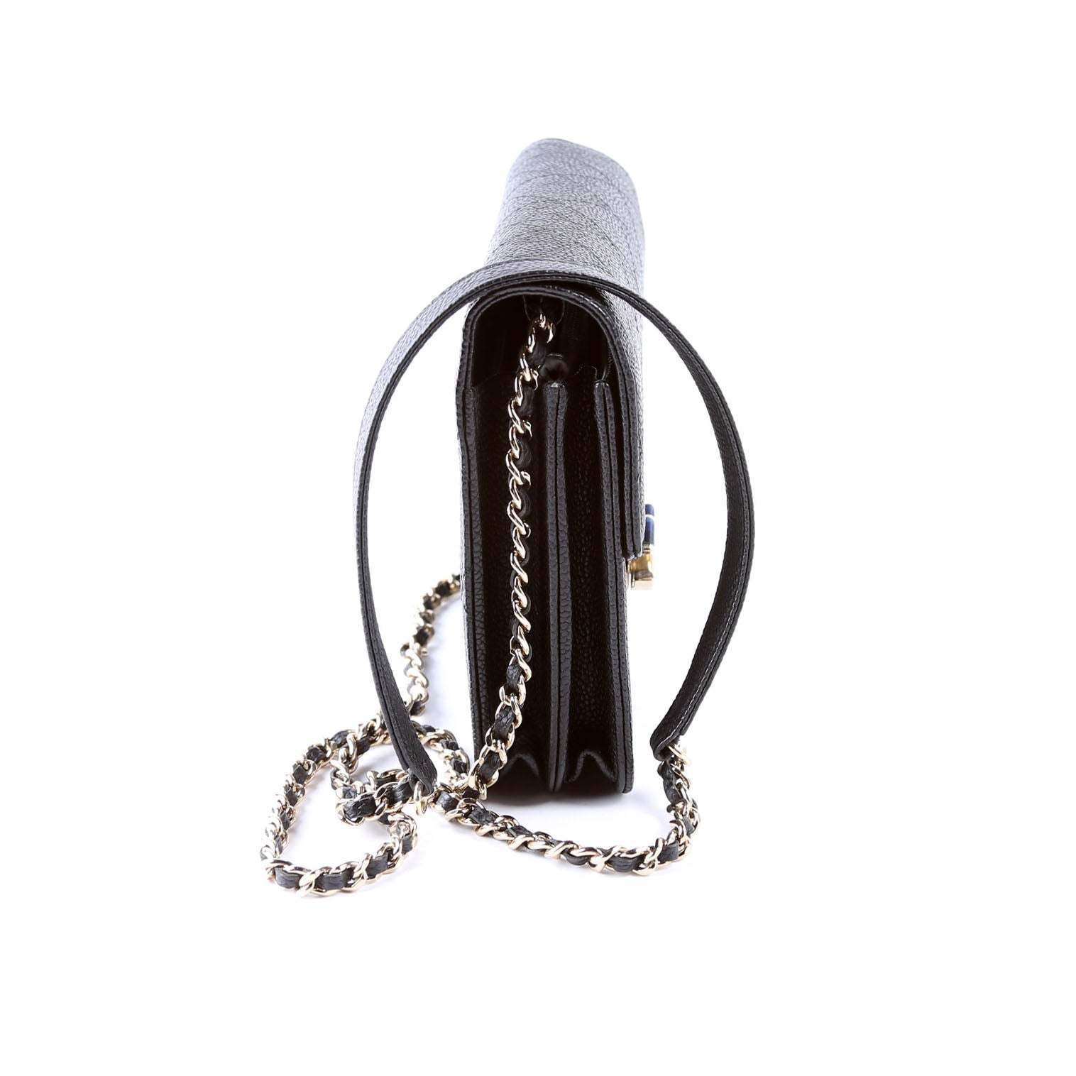 WOC Square Cuba Grained Calfskin Black