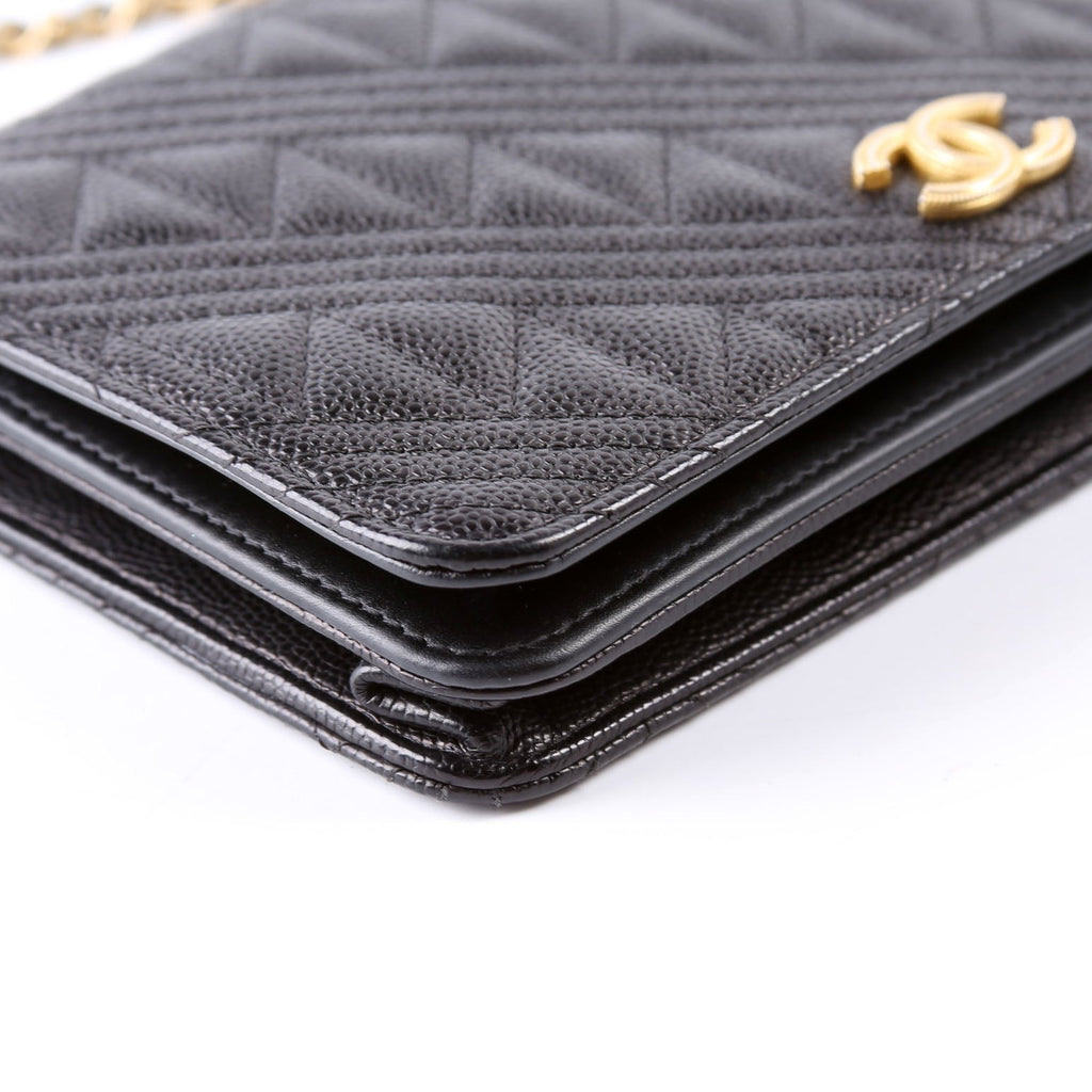 WOC Ancient Greek Quilted Caviar Black