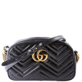 447632 Marmont Small Leather Camera Black