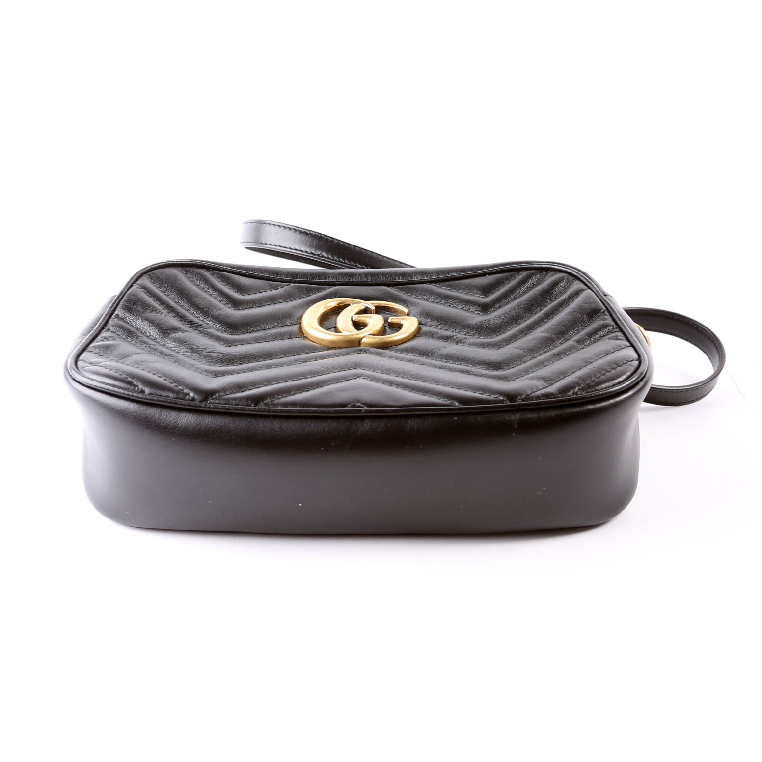 447632 Marmont Small Leather Camera Black