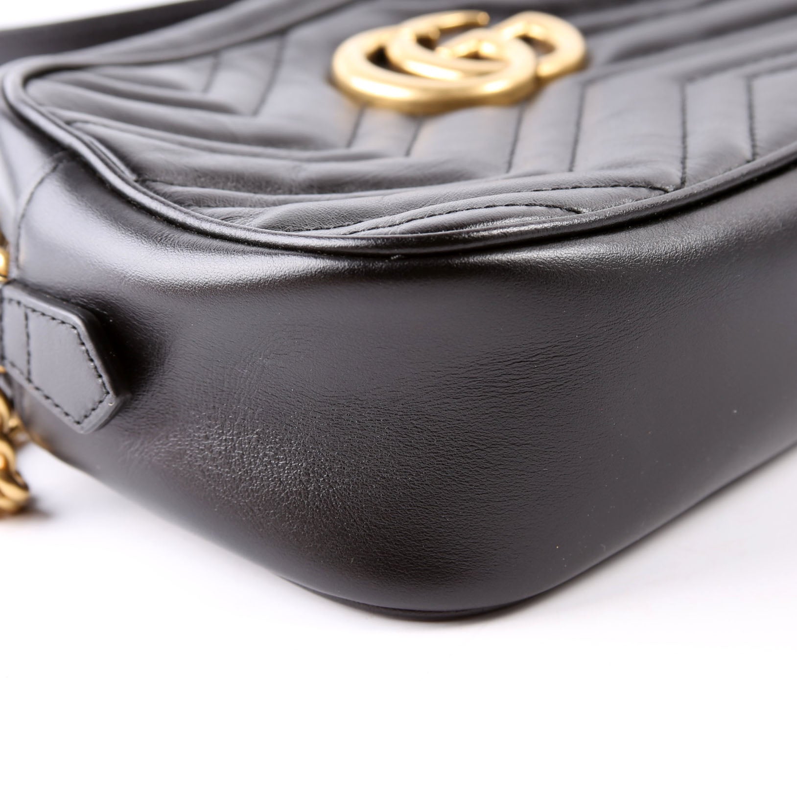 447632 Marmont Small Leather Camera Black