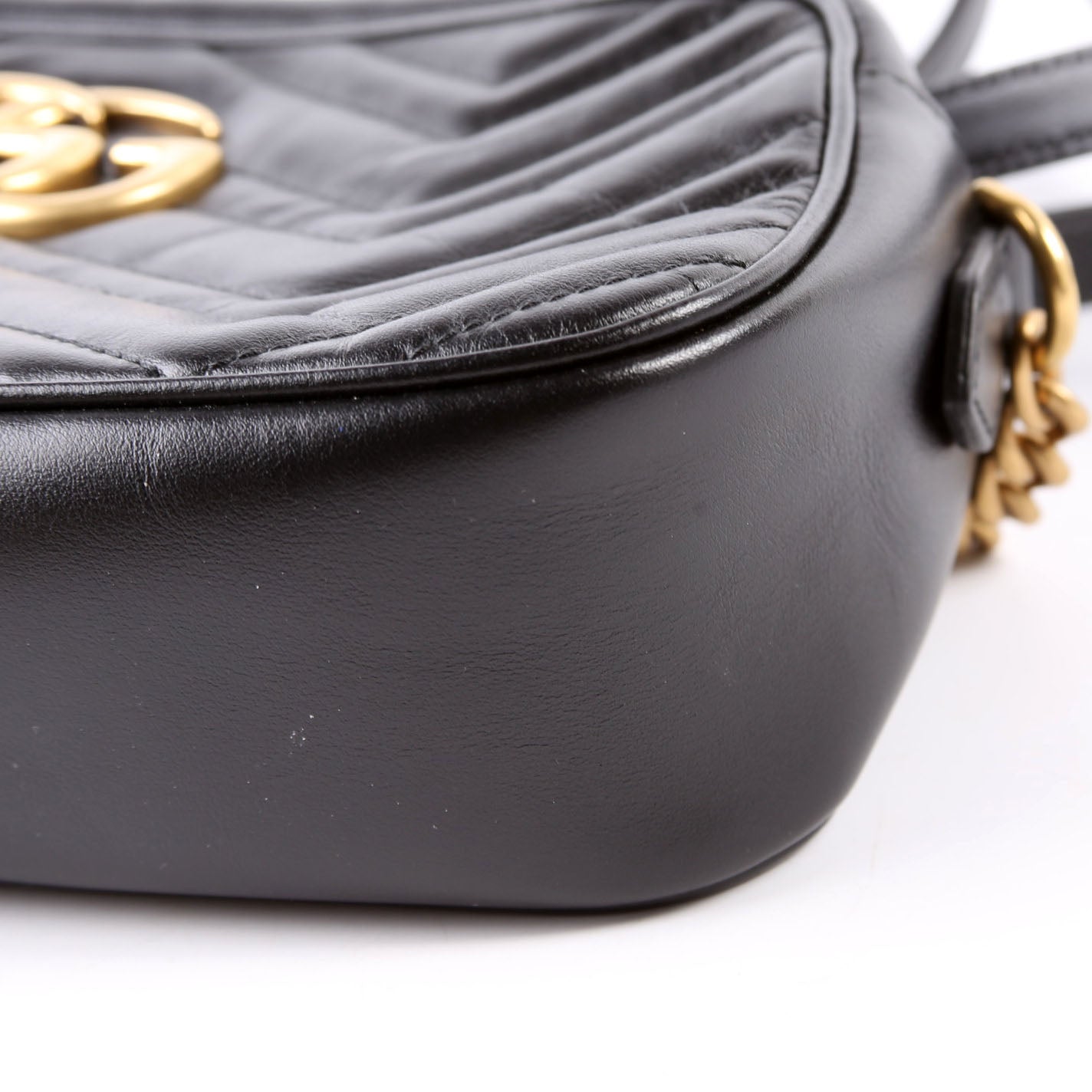 447632 Marmont Small Leather Camera Black