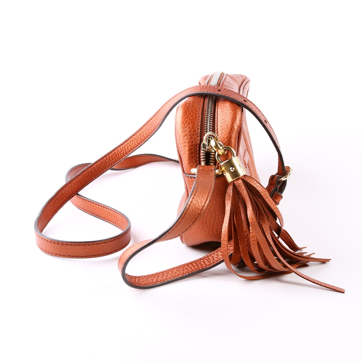 Gucci 308364 Soho Disco Crossbody Bronze