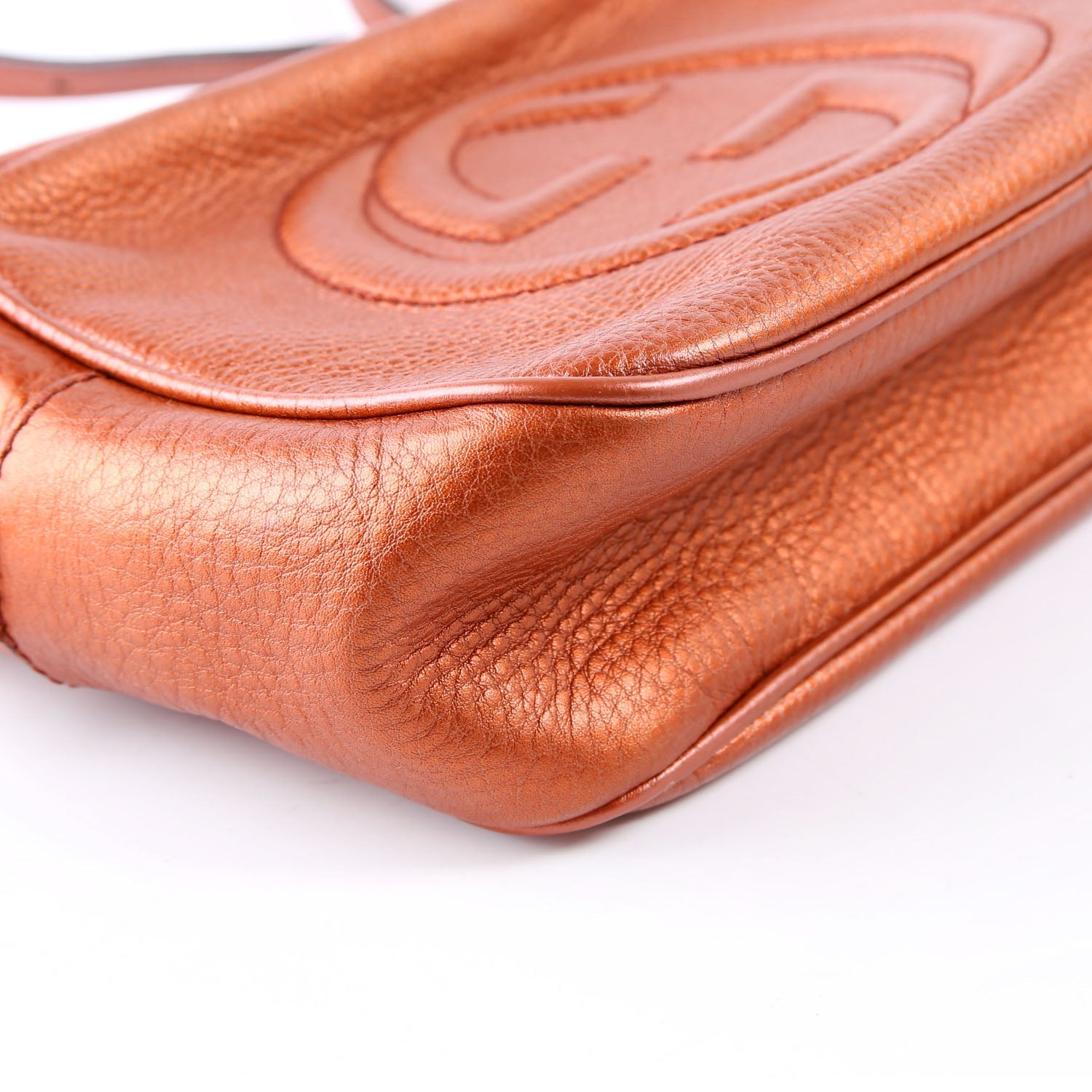 Gucci 308364 Soho Disco Crossbody Bronze