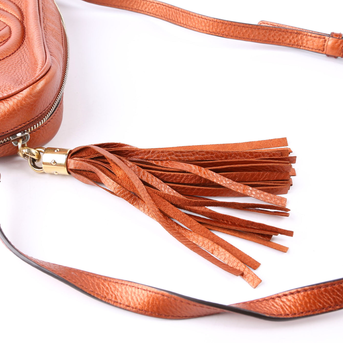 Gucci 308364 Soho Disco Crossbody Bronze