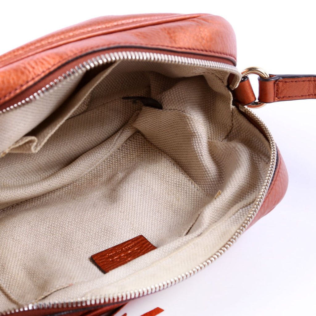 Gucci 308364 Soho Disco Crossbody Bronze
