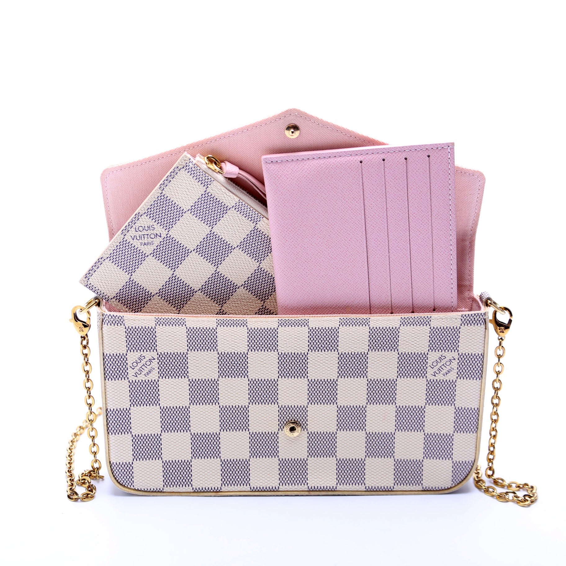Pochette Felicie Damier Azur