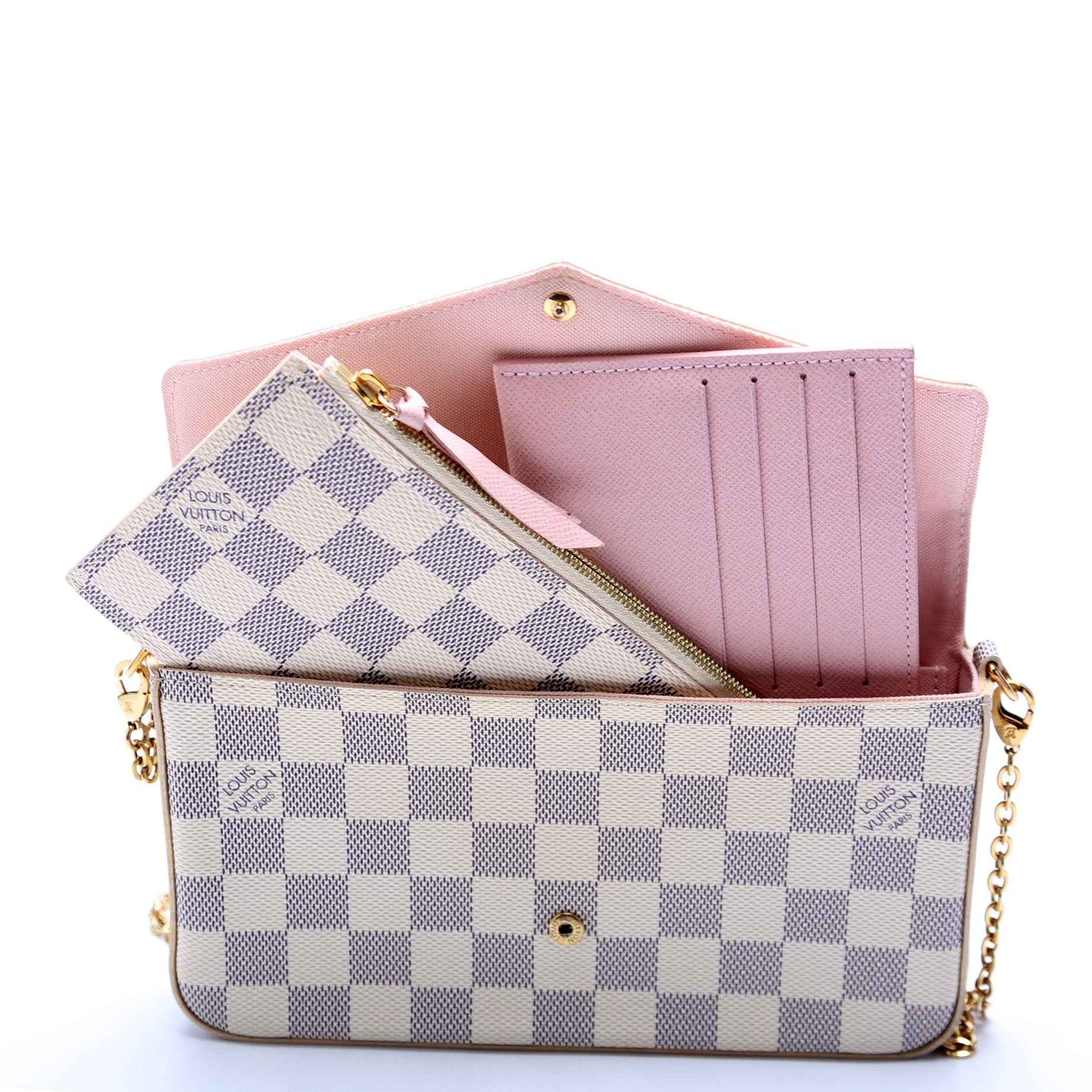 Pochette Felicie Damier Azur