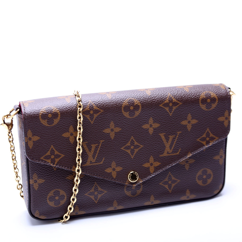 Pochette Felicie Monogram Berry