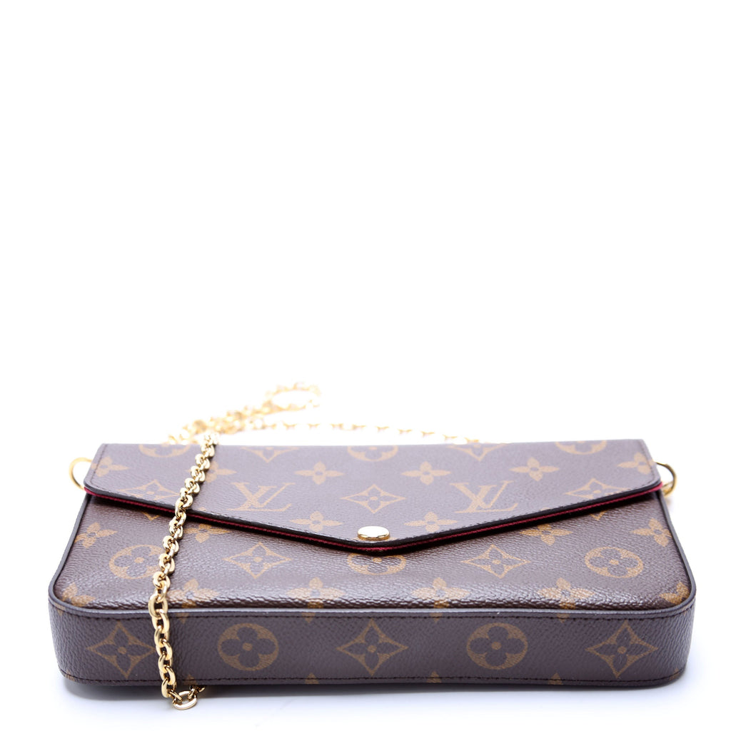 Pochette Felicie Monogram Berry
