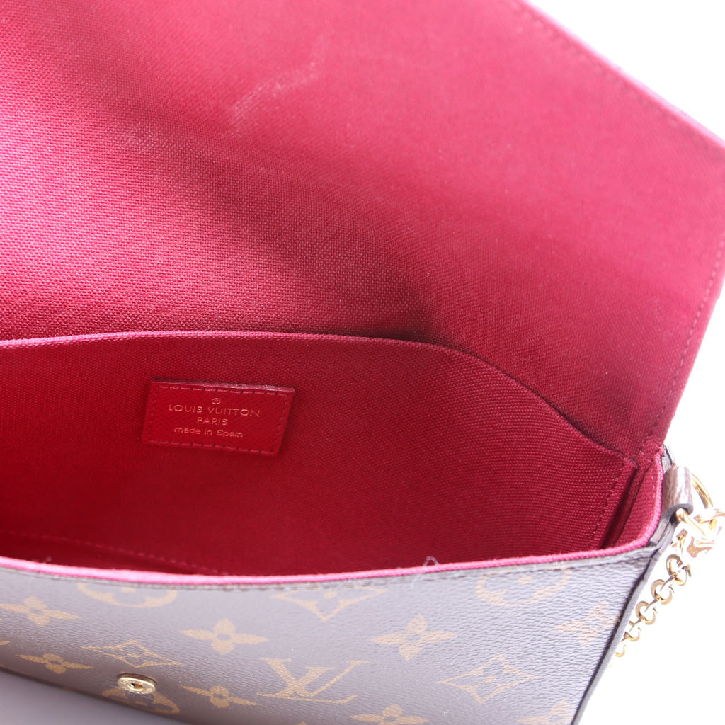 Pochette Felicie Monogram Berry