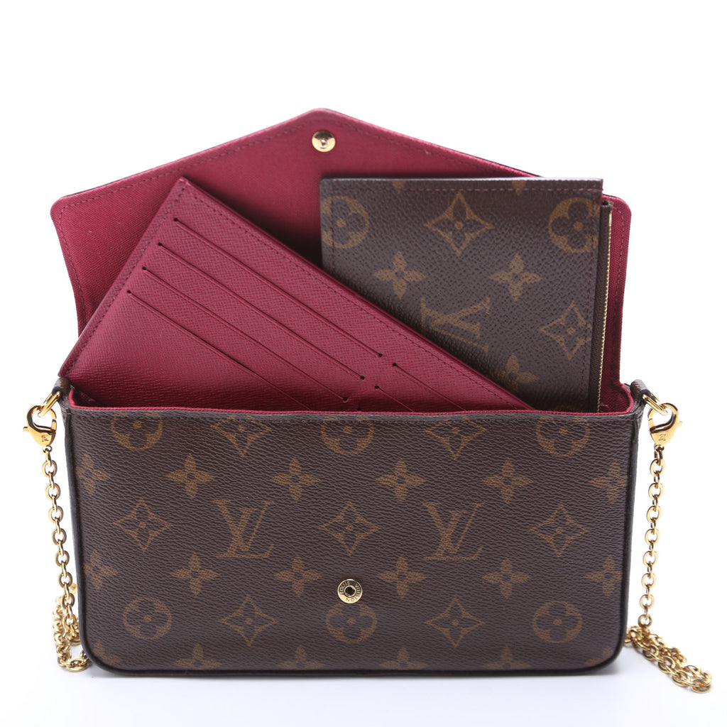 Pochette Felicie Monogram Berry