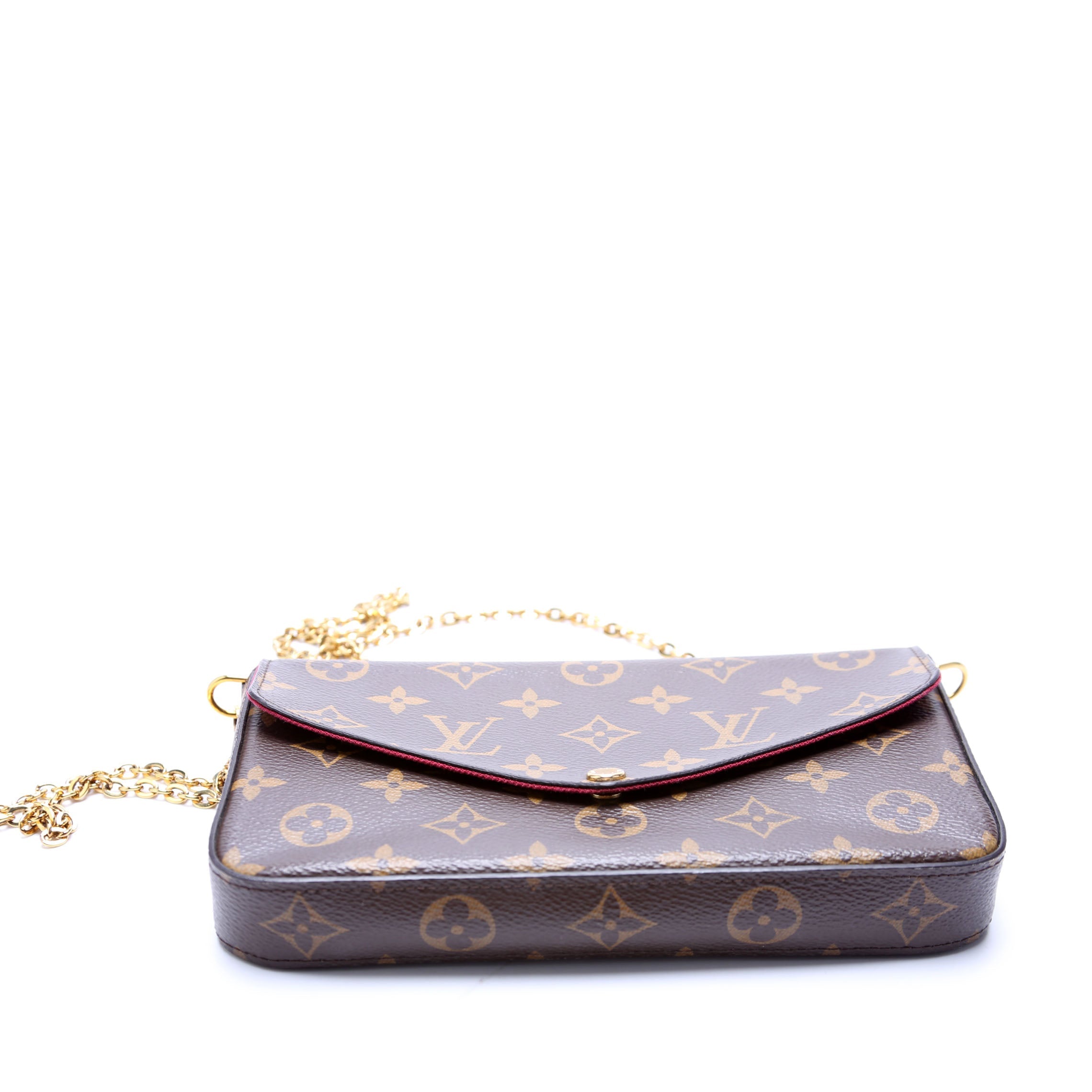 Pochette Felicie Monogram Berry