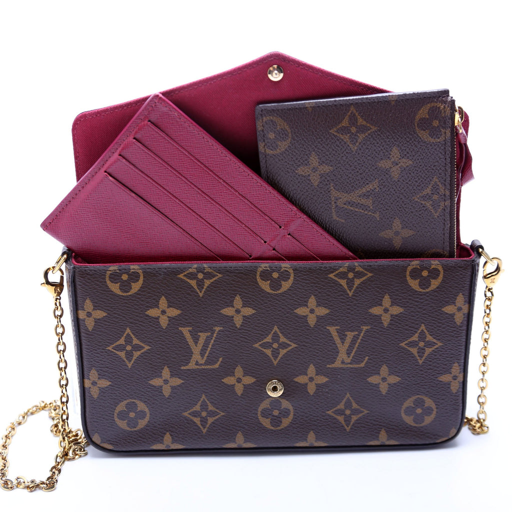 Pochette Felicie Monogram Berry