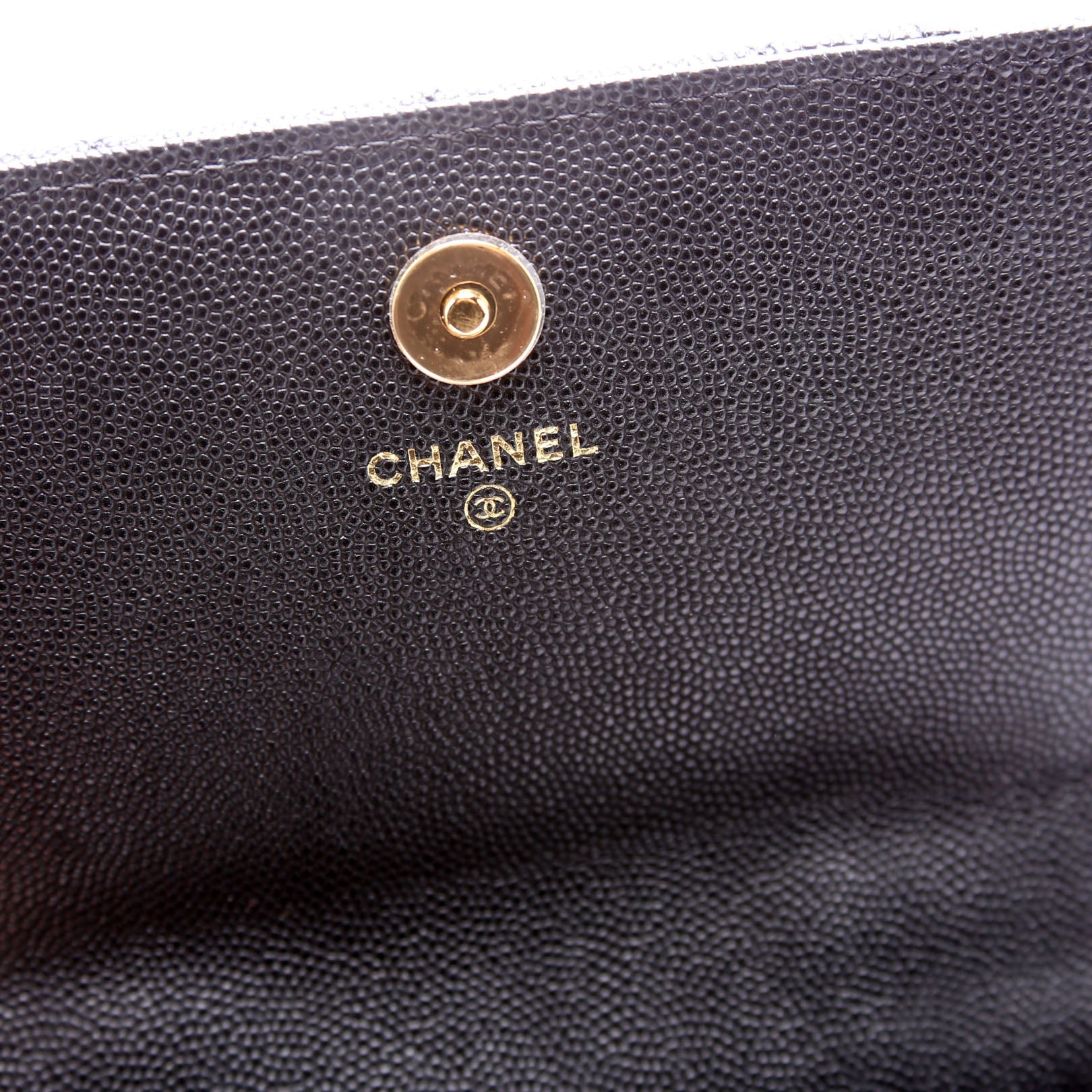 Pocket Twins Clutch on Chain Small Caviar