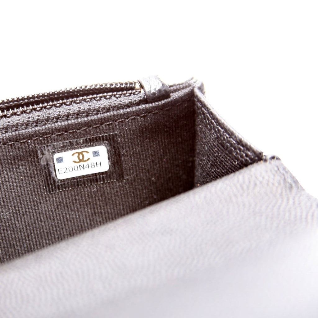 Pocket Twins Clutch on Chain Small Caviar