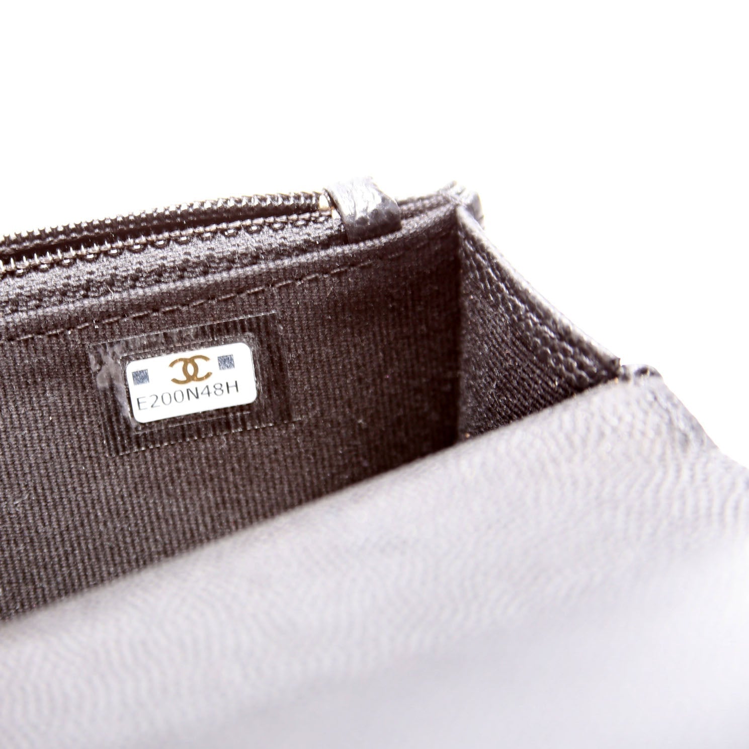 Pocket Twins Clutch on Chain Small Caviar