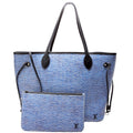 Neverfull W/Wallet MM Epi Blue