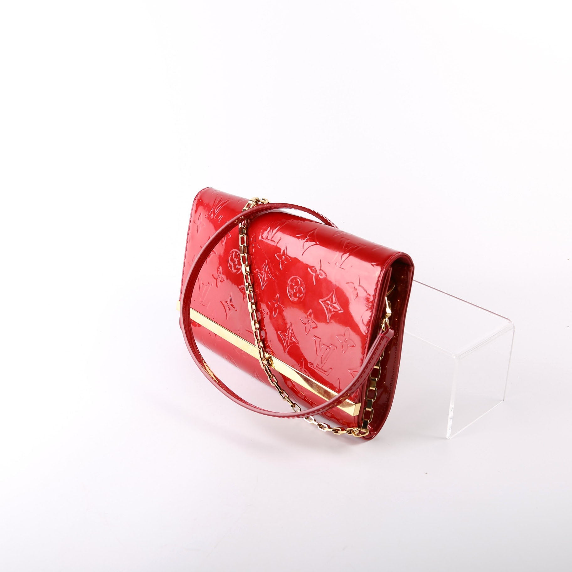 Ana Clutch Vernis Red