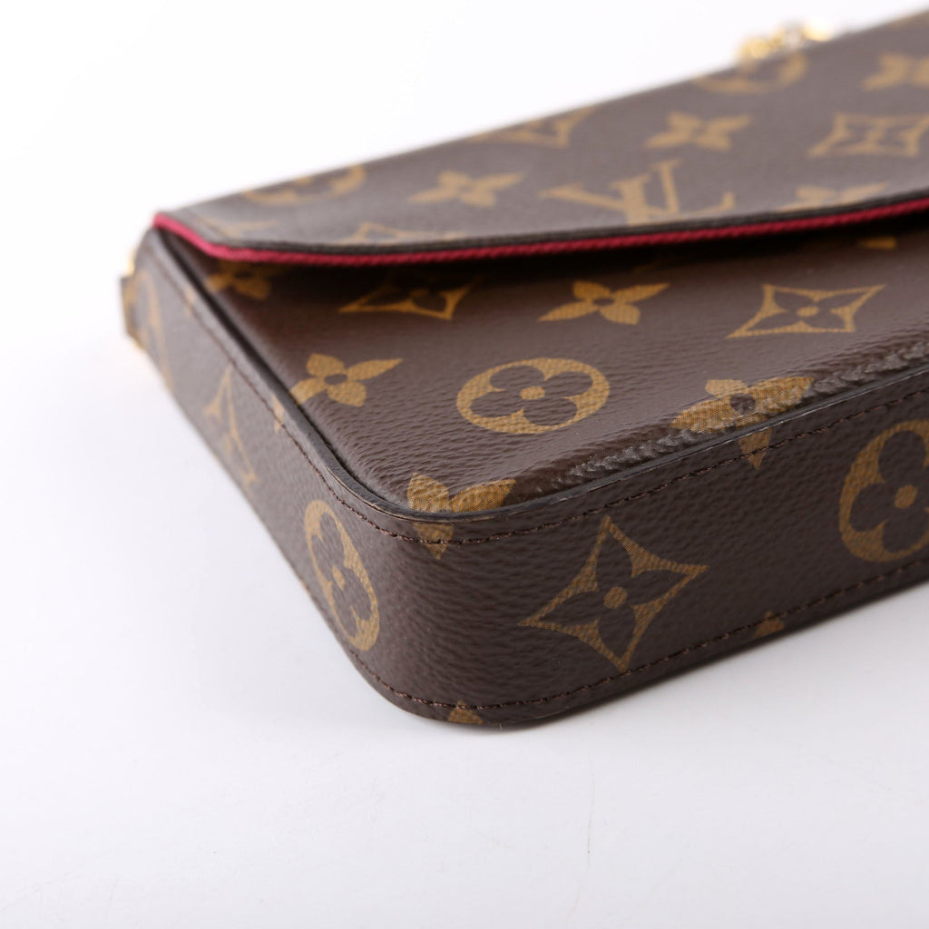 Pochette Felicie Monogram Berry