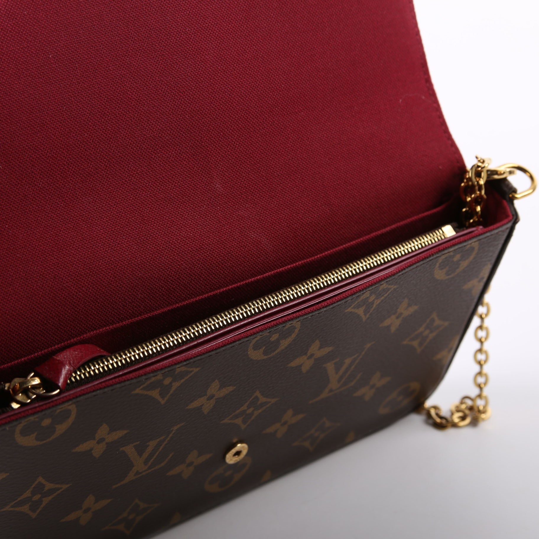 Pochette Felicie Monogram Berry