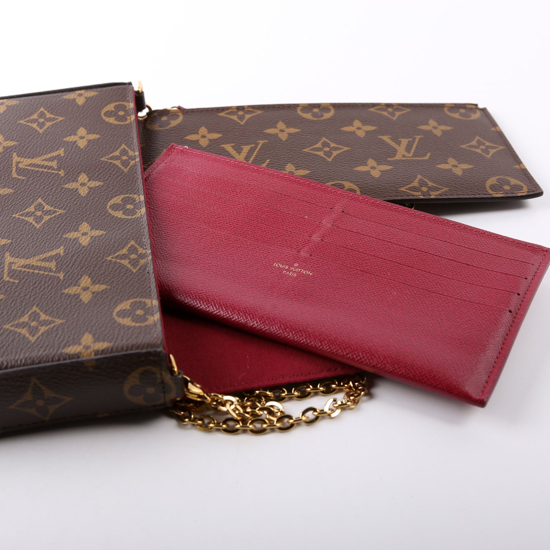 Pochette Felicie Monogram Berry